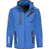 Geographical Norway Royaute Softshell Jas Hardblauw/Zwart - XXL