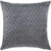 Atmosphera Sierkussens - sierkussentje 40x40 - polyester/flanel - leigrijs