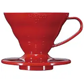 Hario V60-01 Keramische koffiedruppelaar, rood, Koffiezetapparaat, Rood