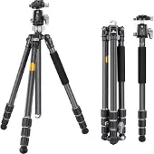 K+F Statief K&F Concept X254C4+BH-30, Statief, Grijs