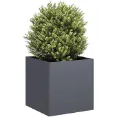 vidaXL Plantenbak 40x40x40 cm koudgewalst staal antracietkleurig