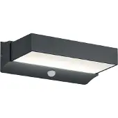 TRIO CUANDO - Wandlamp - Antraciet - incl. 1x SMD 11W - Bewegingssensor - Buitenverlichting - IP54