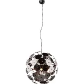 TRIO DISCALGO - Hanglamp - Zwart mat - Plexi in Rookkleur - excl. 6x E14 4W