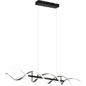 TRIO Design led hanglamp Sequence geborsteld metaal
