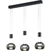 TRIO Design hanglamp Madison Zwart - 3-lichts