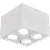 TRIO led opbouwspot | Vierkant | Biscuit | Wit | 4x GU10 fitting