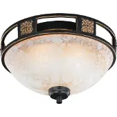 TRIO Plafondlamp CAECILIA, dimbaar, crème / amber, Woon-/ Eetkamer, Glas, Modern, plafondlamp