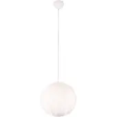 TRIO Stoffen hanglamp Furry crème Ø 35cm