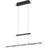 TRIO Glazen hanglamp Milos zwart