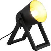 RL LIVE YOUR LIGHT REALITY MARC - Tafellamp - Zwart-goud - excl. 1x E27 4,9 W - Snoerschakelaar