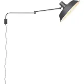 TRIO Wand lamp Bolder mat zwart