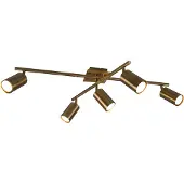 TRIO MARLEY - Plafondlamp - Oud messing - excl. 5x GU10 4,9 W - Zwenkbaar