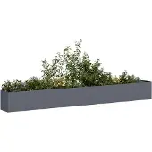 vidaXL Plantenbak 360x40x40 cm koudgewalst staal antracietkleurig