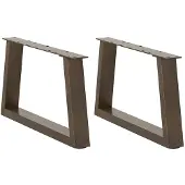 vidaXL Salontafelpoten 2 st V-vormig 70x(30-31,3) cm staal naturel
