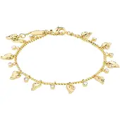 Pilgrim Armband goud / transparant