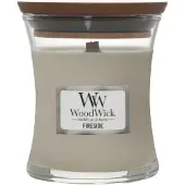 Woodwick Geurkaars Mini Candle - Fireside Mini Candle - 20 branduren - 85gr - 8 cm / ø 7 cm