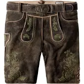 Stockerpoint Klederdracht broek 'Edgar' bruin / olijfgroen
