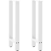 vidaXL Console tafelpoten 2 st 38x(72-73) cm staal wit