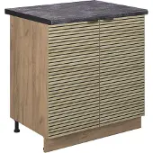 Vicco Fame-Line Gootsteenonderkast – 80 cm, WB Antraciet Eiken paneel
