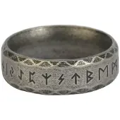 EtNox Ring - Runen - zilverkleurig - Maat 65