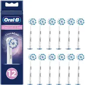 Oral-B Sensitive Clean Opzetborstel, Verpakking Van 12 Stuks, Verpakking Van Brievenbusformaat