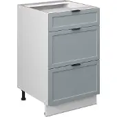 Vicco Fame-Line Keukenonderkast – 50 cm, WB Antraciet Licht blauw-grijs