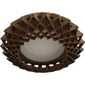 Pilke Signature plafondlamp Ø65 cm Bruin