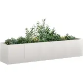 vidaXL Plantenbak 200x40x40 cm roestvrij staal