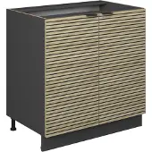 Vicco Fame-Line Wastafelkast – 80 cm met legplank, zonder werkblad Eiken paneel