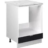 Vicco Fame-Line Ovenombouwkast – 60 cm, WB Marmer Zwart gestreept