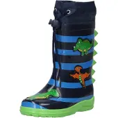 Beck Regenlaarzen 'Dinoworld' navy / lichtblauw / lichtgroen