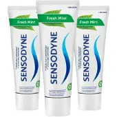 Sensodyne 3x Tandpasta Fresh Mint 75 Ml