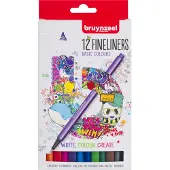Bruynzeel Fineliners, 12st.