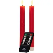 Annas collection Leddinerkaars 3d plus ab h23 ribbel 2st rood Anna's Collection