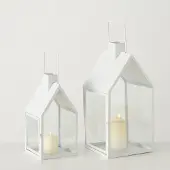 Boltze Lantaarn Nuovo Huisjes Vorm 2 stuks