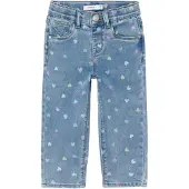 Name it Jeans 'NMFBella' blauw denim / lichtblauw / citroen / lila