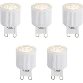 LUEDD Set van 5 G9 24mm LED lampen 3W 300 lm 2700K