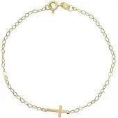 SKY Kinder Diamant Armband Kruis 14K Goud