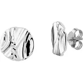 Trendjuwelier huiscollectie TFT Oorknoppen Rond Zilver Gerhodineerd Glanzend