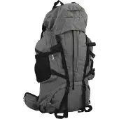 vidaXL Wandelrugzak 80 L oxford stof grijs