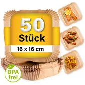 DS Produkte bakpapier voor heteluchtfriteuses (2-5 liter) - 50 stuks