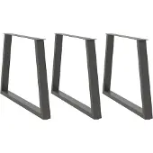 vidaXL Eettafelpoten 3 st V-vormig 100x(72-73,3) cm staal antraciet