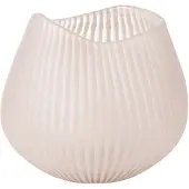 J-Line vaas Streep - glas - lichtroze - small