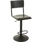 J-Line Barstool wood/metal black