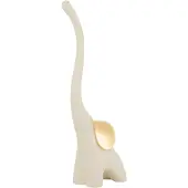 J-Line Olifant Resine Creme/Goud Small