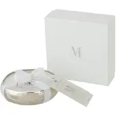 J-Line geurkaars Small M-Chic zilver - Sugar Citrus - 18 uur - 12 x 12 x 3,5 cm