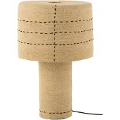 J-Line Tafellamp Stippellijnen Zeegras Naturel/Zwart