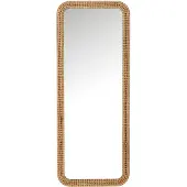 J-Line Mirror rectangle fir wood/glass natural