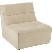 J-Line Stoel Grid Populierenhout/Schuim Beige