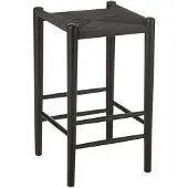 Jline Bar chair orient beech wood/rope black